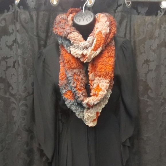 Multicolor Knit Infinity Scarf - Picture 4 of 5